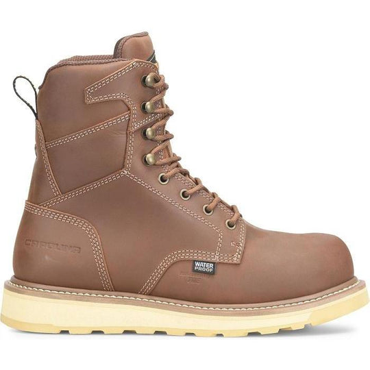 Carolina Men's Gruntz 8" Comp Toe Waterproof Work Boot - Brown - CA3603 - Overlook Boots