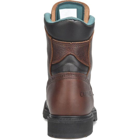 Carolina Men's Sarge Hi USA Made 8" Plain Toe Work Boot Amber Gold 809 - Overlook Boots
