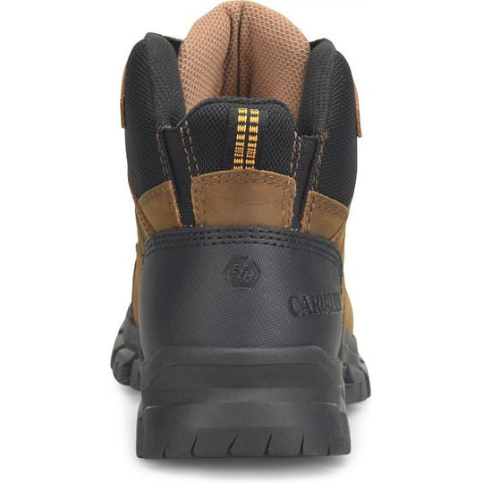 Carolina Men's Gruntz 5" EZ ON Steel Toe Waterproof Hiker Work Boot -Brown- CA3596 - Overlook Boots