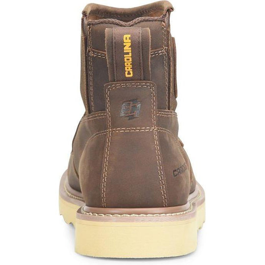 Carolina Men's Flatiron Ez 6" Soft Toe Slip Resist Work Boot - Brown - CA7046 - Overlook Boots