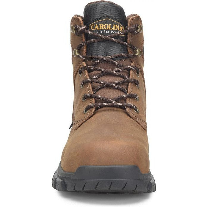 Carolina Men's Gruntz 6" Steel Toe Internal Metguard Work Boot -Brown- CA3594 - Overlook Boots