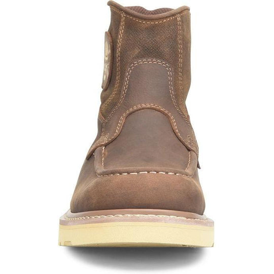 Carolina Men's Flatiron Ez 6" Soft Toe Slip Resist Work Boot - Brown - CA7046 - Overlook Boots