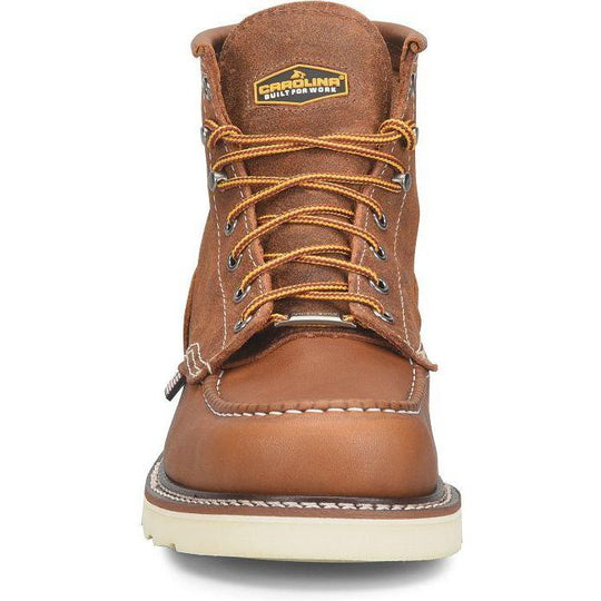 Carolina Men's Union Built Amp 6" Steel Toe Work Boot- Brown- CA7069 - Overlook Boots
