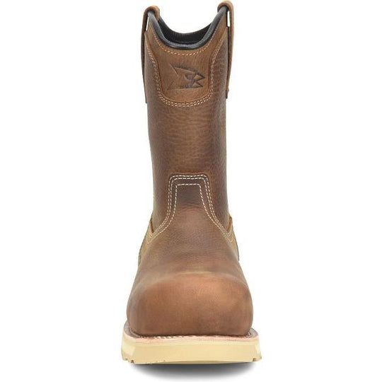 Carolina Men's Staple Gun Comp Toe Waterproof Wellington Work Boot- Brown- CA7576 - Overlook Boots