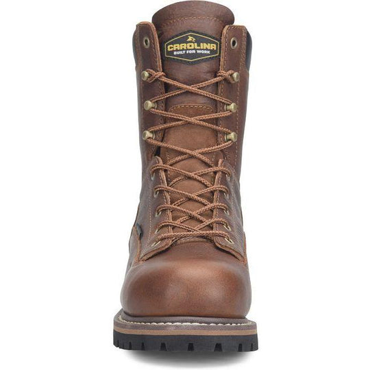 Carolina Men's Grind 8" Comp Toe Waterproof Work Boot - Brown - CA8580 - Overlook Boots