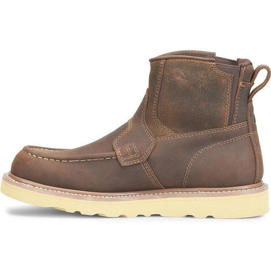 Carolina Men's Flatiron Ez 6" Soft Toe Slip Resist Work Boot - Brown - CA7046 - Overlook Boots