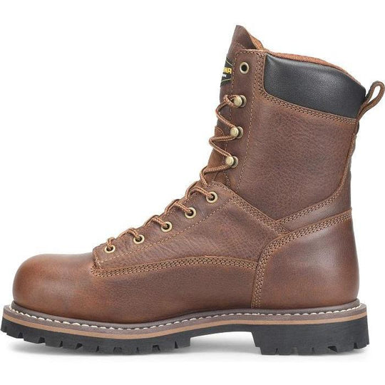 Carolina Men's Grind 8" Comp Toe Waterproof Work Boot - Brown - CA8580 - Overlook Boots