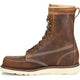 Carolina Men's Amp 8" Steel Toe USA Made Wedge Work Boot -Brown- CA8512  - Overlook Boots