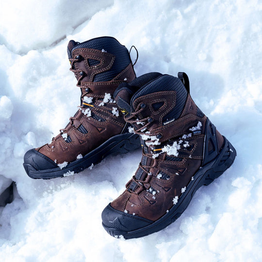 Carolina Men's Freezer 8" Comp Toe Waterproof Insulated Work Boot - Brown - CA4590 - Overlook Boots