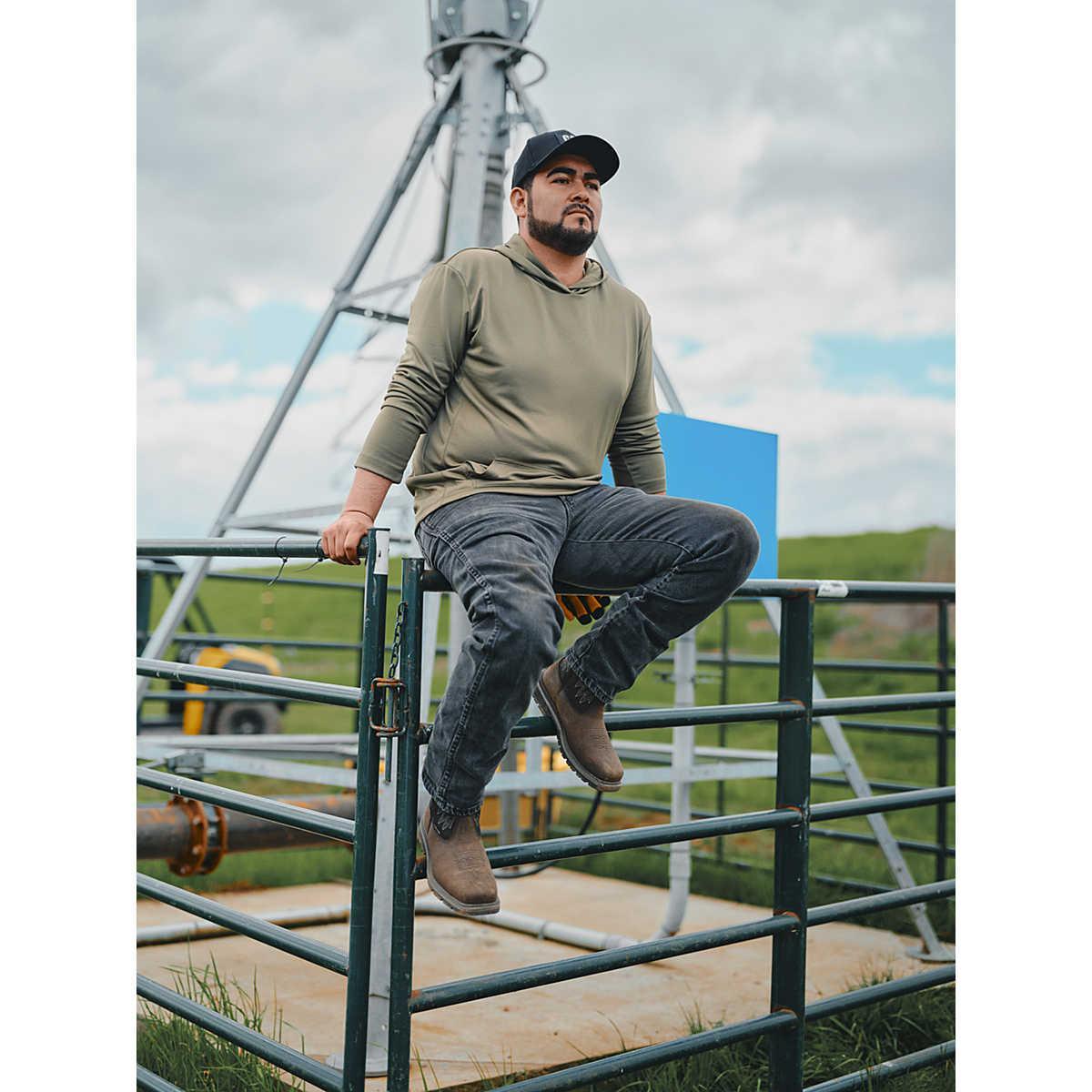 Cat Men's Colorado Frontier Soft Toe Western Work Boot - Grey - P51093 - Overlook Boots