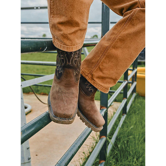 Cat Men's Colorado Frontier Steel Toe Western Boot - Coffee - P91795 - Overlook Boots