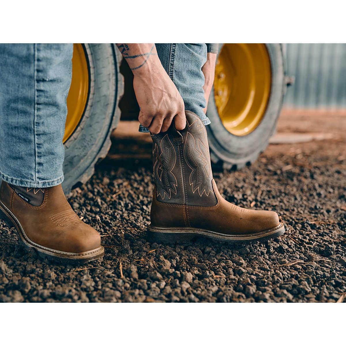Cat Men's Colorado Frontier Soft Toe Slip Resistant Western Work Boot