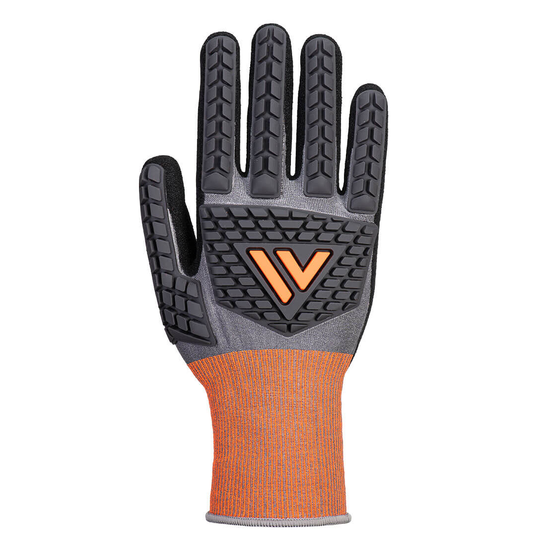 Portwest CT Impact D18 Nitrile Sandy Glove A4 - Gray/Black - 12 Pack - CT46 XS - Overlook Boots