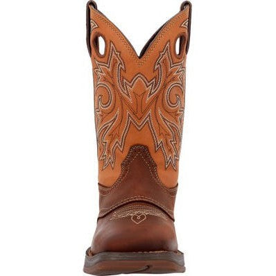 Durango Men's Rebel 11" Soft Toe Saddle Up Western Classic Boot- Brown- DB4442  - Overlook Boots
