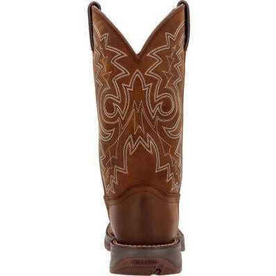 Durango Men's Rebel 12"  Soft Toe Pull On Western Classic Boot- Brown- DB4443  - Overlook Boots