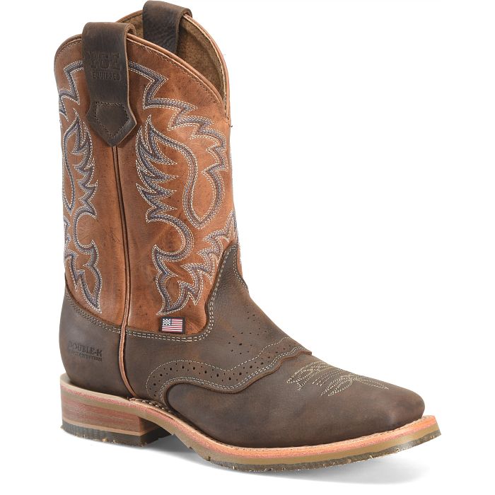 Double H Men's Fernandez 11" Soft Toe Western Work Boot - Brown - DH4669 7.5 / Medium / Brown - Overlook Boots