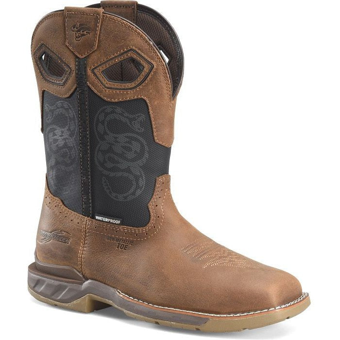 Double H Men's Serpentine 11" CT Waterproof Western Work Boot -Black- PH5007  - Overlook Boots