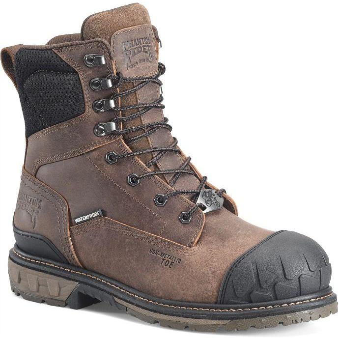 Phantom Rider Men's PISTON 8" Composite Toe Waterproof PR Work Boot - Brown - PH5032 - Overlook Boots