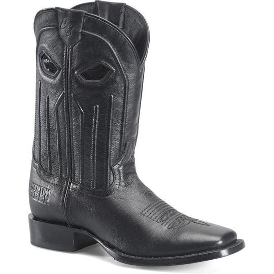 Phantom Rider Men's Arcana 11" Square Toe Western Boot- Black - PH5044 7.5 / Medium / Black - Overlook Boots