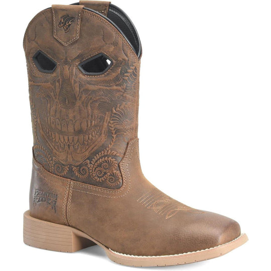Phantom Rider Men's Requiem 11" Square Toe Western Work Boot- Tan- PH5060 7.5 / Medium / Tan - Overlook Boots