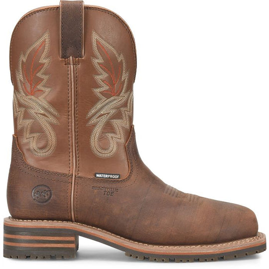 Double H Men's Carson 10" Comp Toe Waterproof Western Work Boot - Brown - DH4161 - Overlook Boots