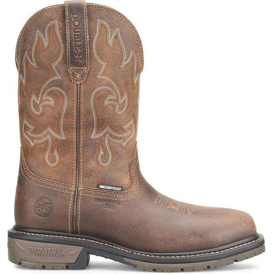 Double H Men's Drayton 11" Comp Toe Waterproof Western Work Boot - Brown - DH4164 - Overlook Boots