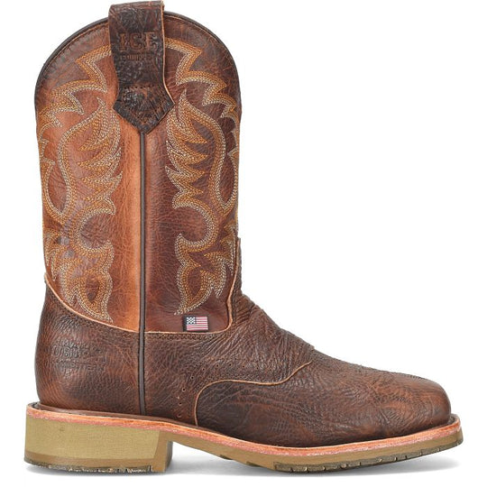 Double H Men's Bridger 11" Steel Toe Western Work Boot - Brown - DH4670 - Overlook Boots