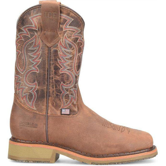 Double H Men's Clark 11" Steel Toe Western Work Boot- Brown - DH4675 - Overlook Boots