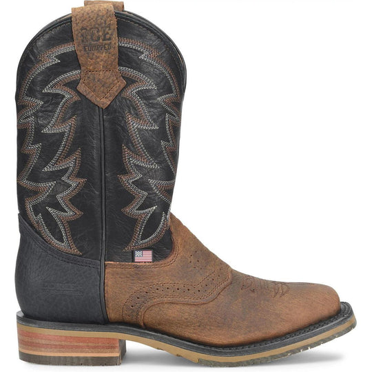 Double H Men's Laidlaw 11" Square Toe Western Work Boot- Brown- DH4678 - Overlook Boots