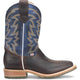 Double H Men's Long 11" Square Toe Roper Western Work Boot- Blue- DH4679 - Overlook Boots