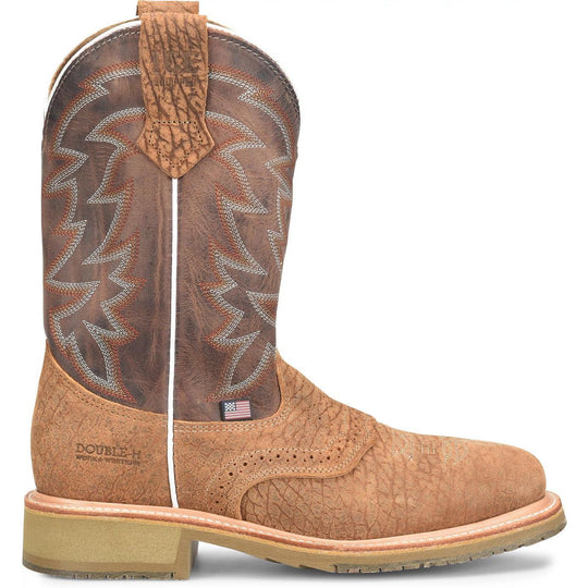 Double H Men's Maxwell 11" Steel Toe Western Work Boot- Brown- DH4683 - Overlook Boots