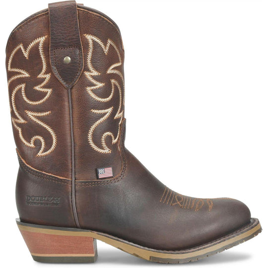 Double H Women's Jane 9" Roper Western Work Boot- Brown- DH5318 - Overlook Boots