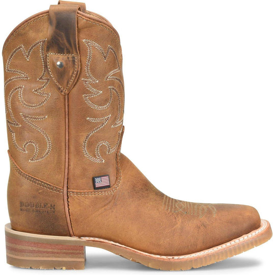 Double H Women's Fields 9" Soft Toe Roper Western Work Boot- Tan- DH5319 - Overlook Boots