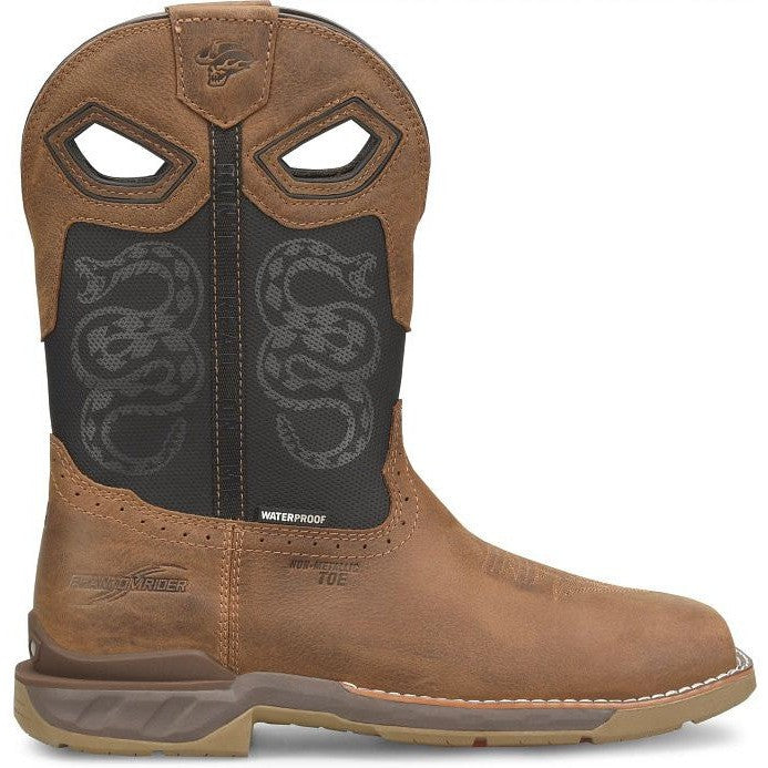 Double H Men's Serpentine 11" CT Waterproof Western Work Boot -Black- PH5007 7.5 / Medium / Black - Overlook Boots
