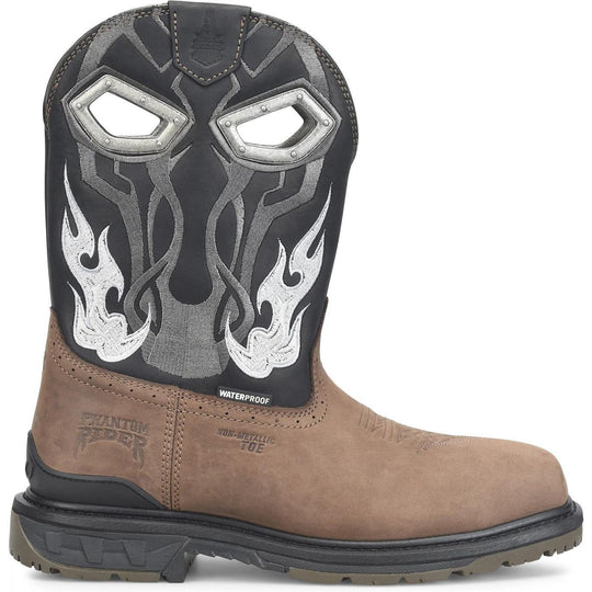 Phantom Rider Men's Fume 11" Comp Toe Waterproof Western Work Boot- Black- PH5054 - Overlook Boots