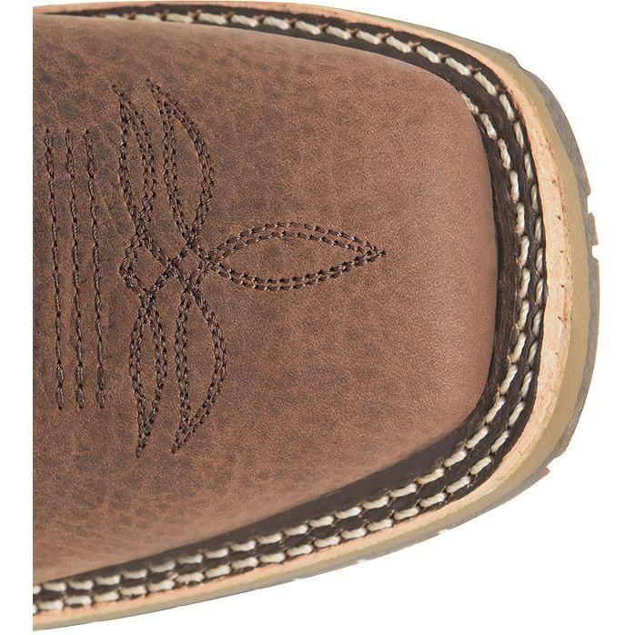 Double H Men's Hudson 11" Square Toe Western Work Boot- Brown- DH4672 - Overlook Boots