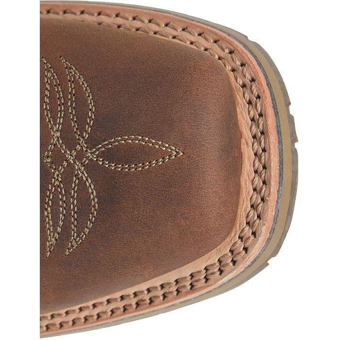 Double H Men's Crockett 11" Square Toe Western Work Boot- Brown- DH4673 - Overlook Boots