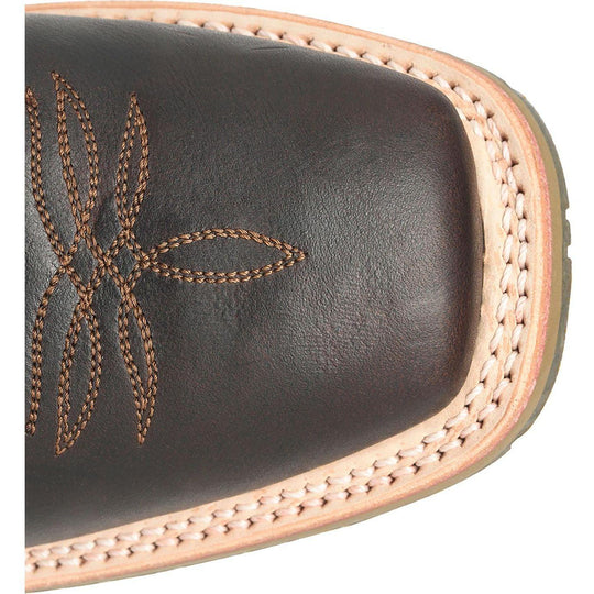 Double H Men's Long 11" Square Toe Roper Western Work Boot- Blue- DH4679 - Overlook Boots