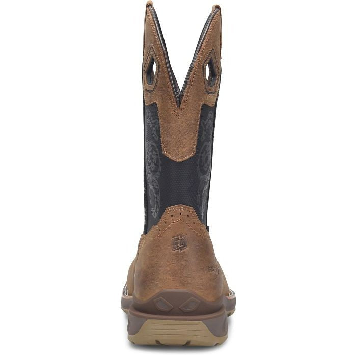 Double H Men's Phantom Rider Serpentine 11" Composite Waterproof Western Work Boot -Black- PH5007 - Overlook Boots