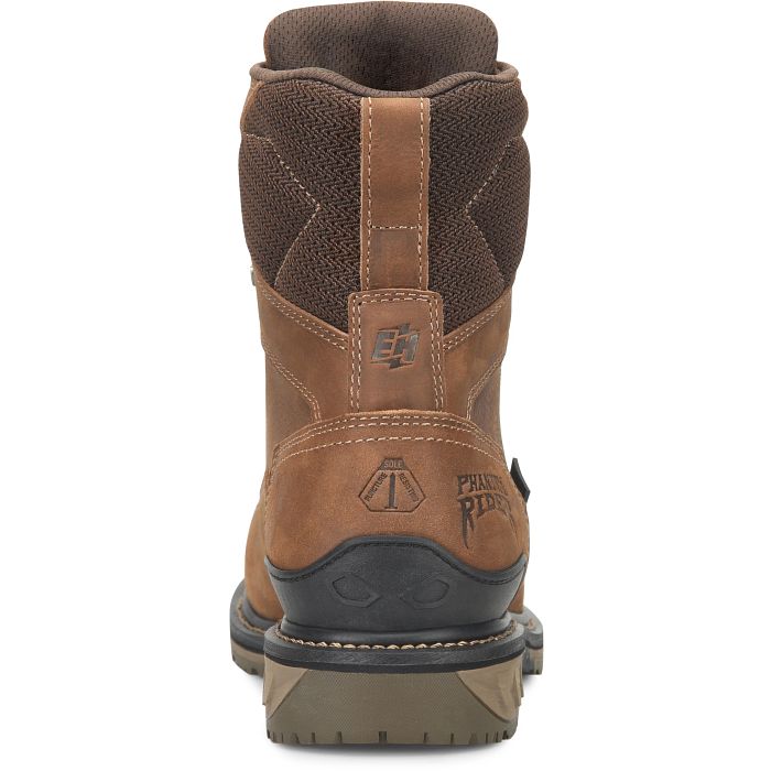 Phantom Rider Men's Piston 8" Comp Toe Waterproof Lace Up Work Boot - Brown - PH5018 - Overlook Boots