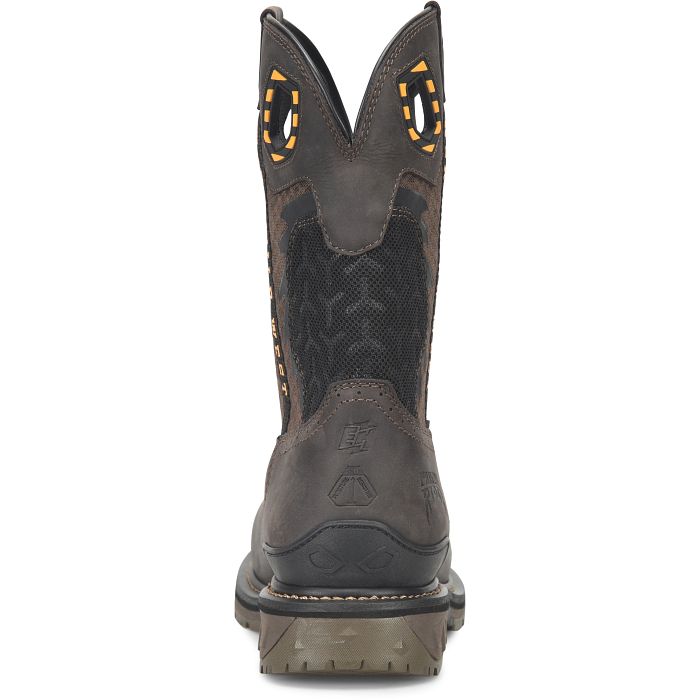 Phantom Rider Men's Crucible 11" Square Toe Waterproof Western Work Boot - Brown - PH5020 - Overlook Boots
