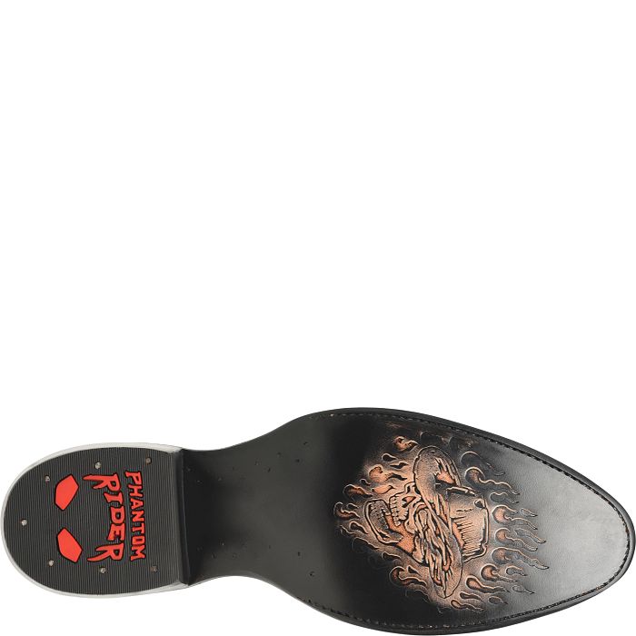 Phantom Rider Men's Corvus 11" Round Toe Western Boot - Black - PH5047 - Overlook Boots