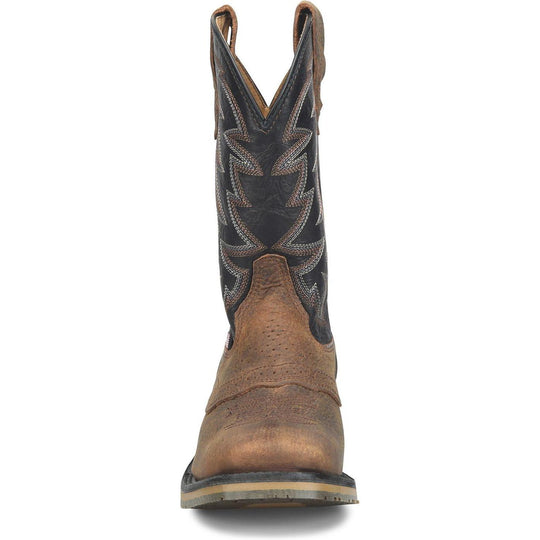 Double H Men's Laidlaw 11" Square Toe Western Work Boot- Brown- DH4678 - Overlook Boots