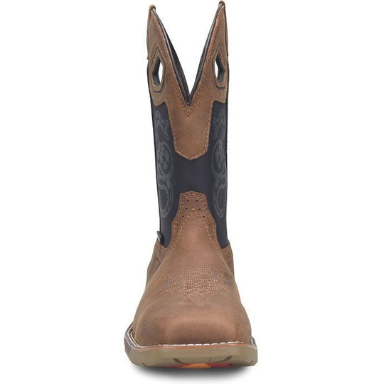 Double H Men's Phantom Rider Serpentine 11" Composite Waterproof Western Work Boot -Black- PH5007 - Overlook Boots