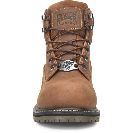 Phantom Rider Men's Piston 6" Comp Toe Waterproof Lacer Work Boot - Brown - PH5017 - Overlook Boots