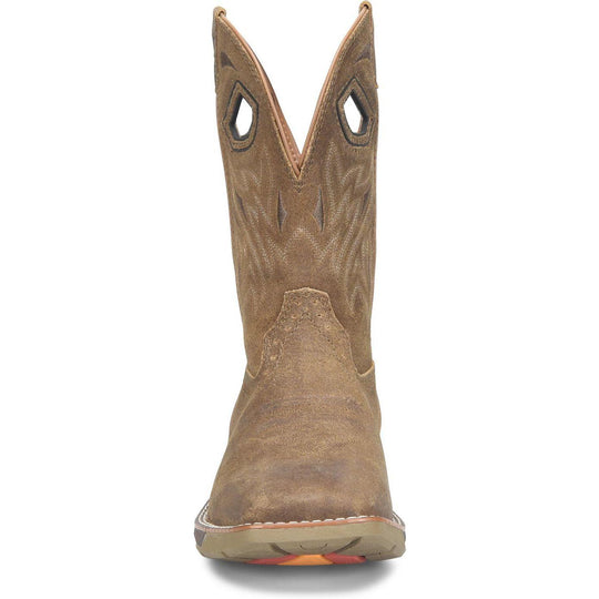 Phantom Rider Men's Urich 11"Square Toe Roper Work Boot- Tan- PH5049 - Overlook Boots