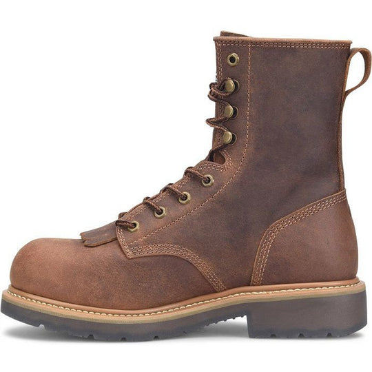 Double H Men's Judge Dice 8" Alloy Toe Lacer Work Boot -Brown- DH4155  - Overlook Boots