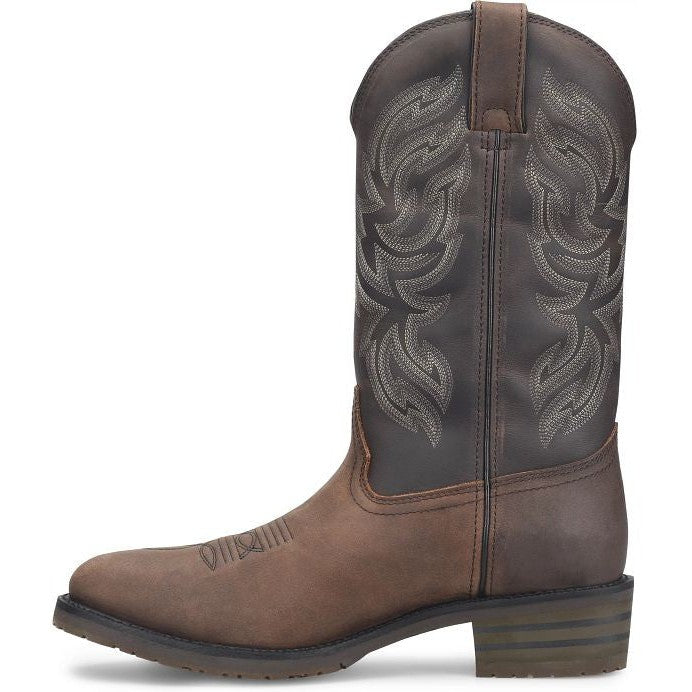 Double H Men's Tascosa 12" R Toe WP Western Classic Boot -Brown- DH4158  - Overlook Boots