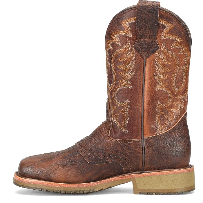DOUBLE H ウエスタンブーツ ブラウン ターコイズ　ヴィンテージ Double H Men's Bridger 11