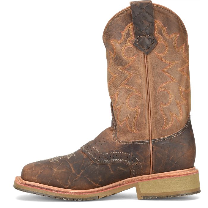 Double H Men's Baker 11" USA Made Square Toe Western Work Boot - Brown - DH4671 - Overlook Boots